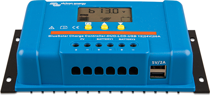 BlueSolar PWM laddningsregulator (DUO) LCD&USB